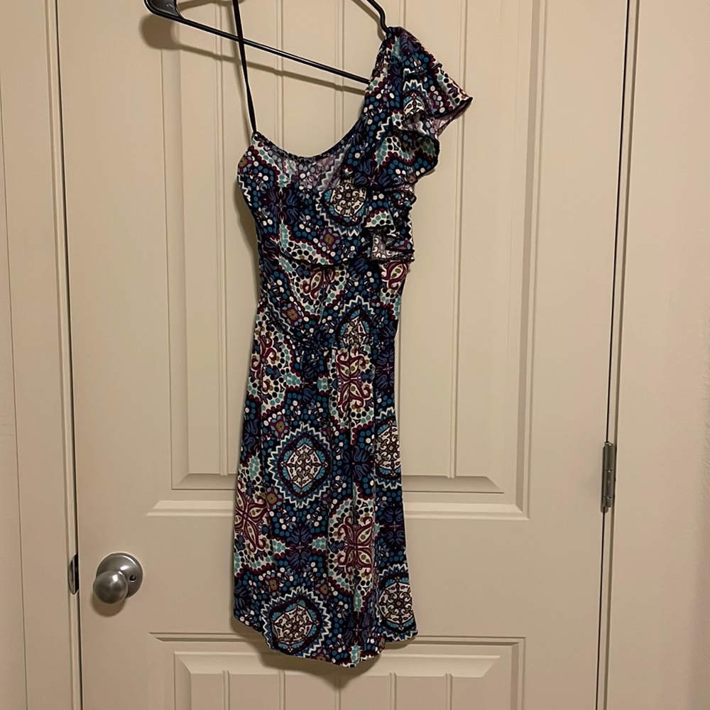 One shoulder mini dress